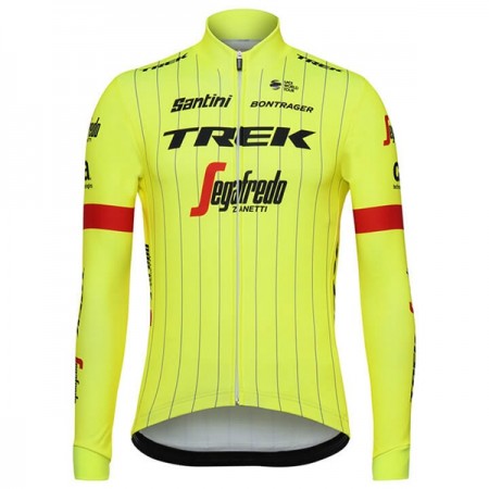 Maillot vélo 2018 Trek-Segafredo Manches Longues N002
